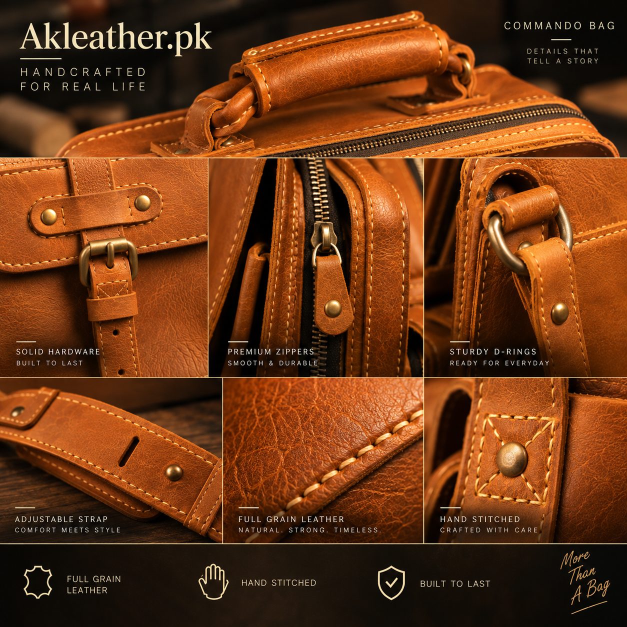 Commando 3-in-1 Convertible Bag — AK Leather