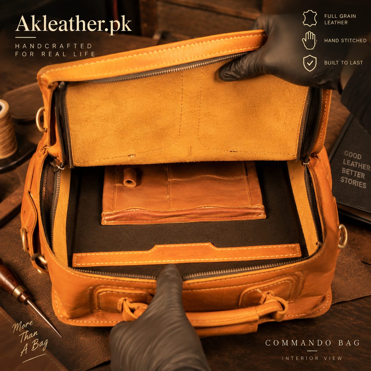 Commando 3-in-1 Convertible Bag — AK Leather