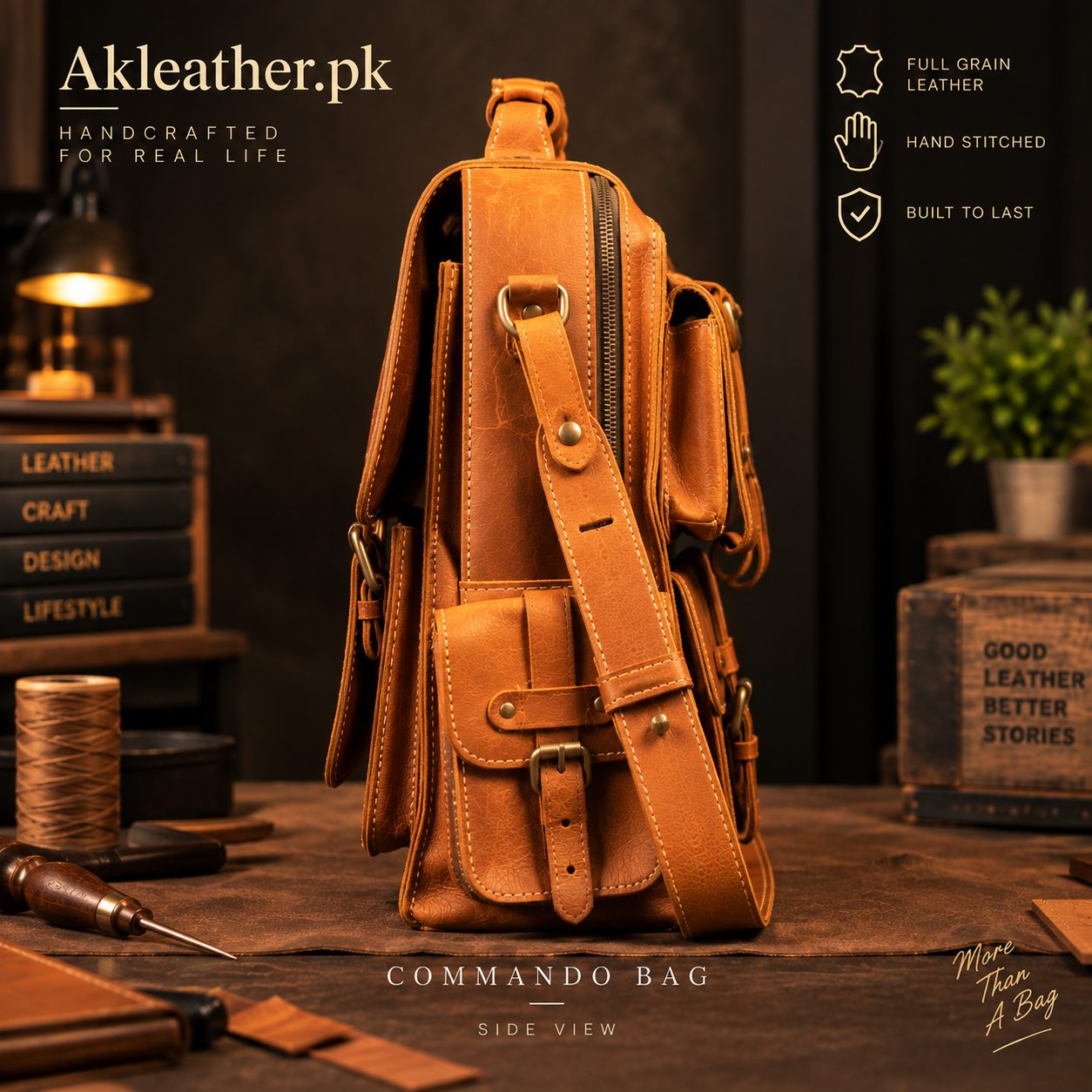 Commando 3-in-1 Convertible Bag — AK Leather